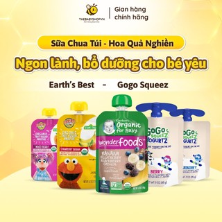   HÀNG MỸ - BAY AIR  Sữa Chua Túi - Hoa Quả Nghiền Nhiều Vị Mix Trái Cây Siêu Ngon Cho Bé 