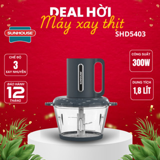 Máy xay thịt đa năng SUNHOUSE SHD5403 - Công suất 300W - Dung tích 1.8L - Đa chức năng - Bảo hành 12 tháng chính hãng