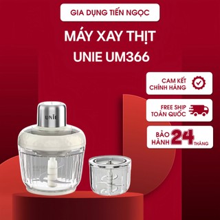  Máy xay thịt UNIE UM366 công suất 400W 2 cối thủy tinh động cơ cao cấp xay thịt đánh ruốc xay tỏi tiện lợi 