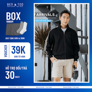 [M1T1] Áo Khoác nam Form Regular Boxy RB1140 BD261 dày dặn đứng form năng động cao cấp Menswear Jacket BEN & TOD