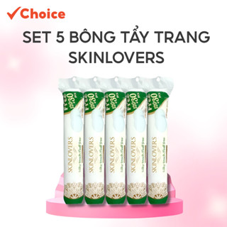 Set 5 Bông Tẩy Trang Skinlovers Choice FM1-2397-178 Mềm Mịn, Không  Xơ, 150 Miếng