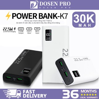 dosen pro sạc dự phòng pd22.5w 30000mah 12000mah 80000mah pin dự phòng màn hình Led tích hợp tích hợp