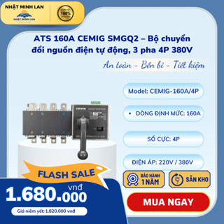 Bộ chuyển nguồn tự động ATS 160A CEMIG – 3 pha 4P 380V