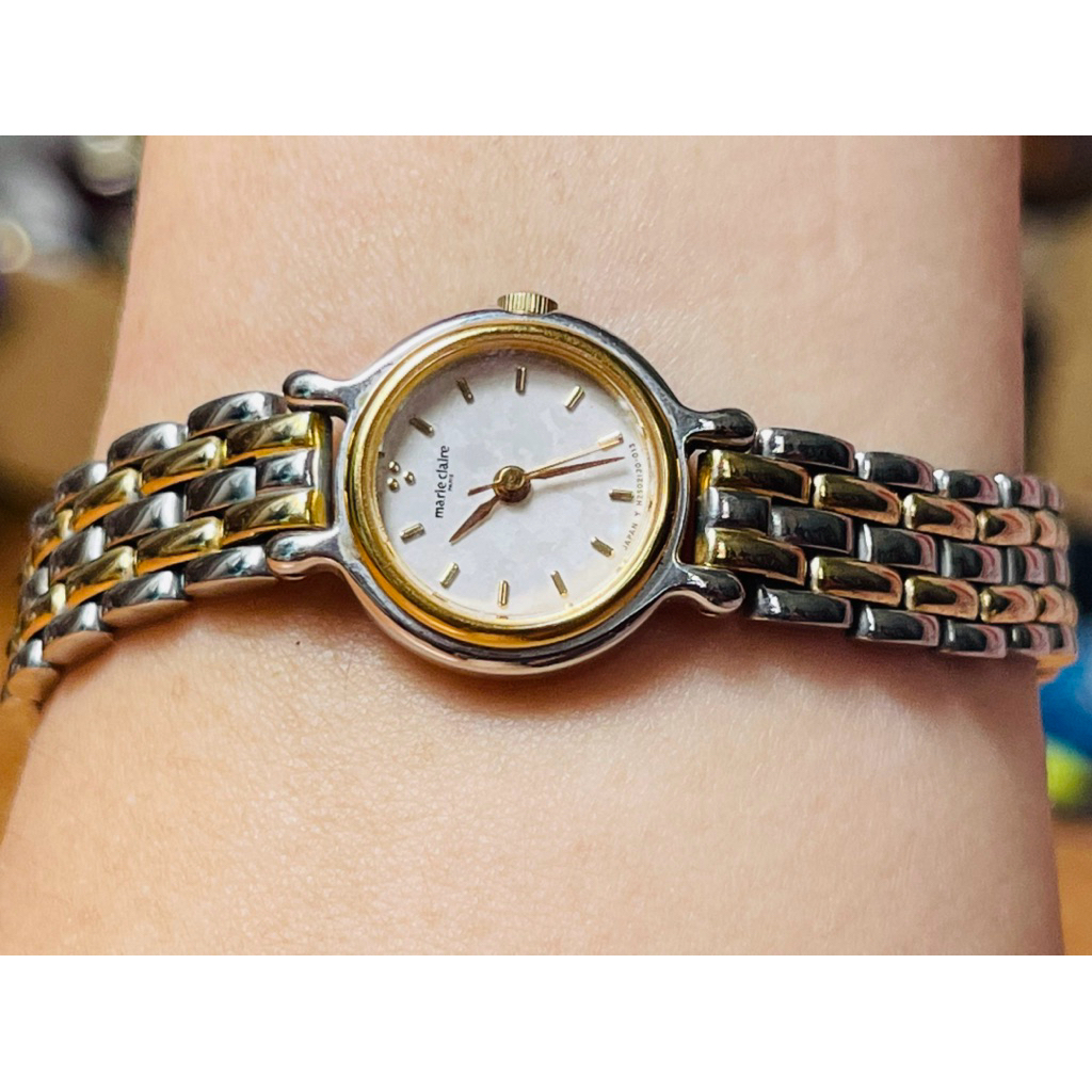 Đồng hồ Marie Claire Pháp size mini siêu mới đẹp.