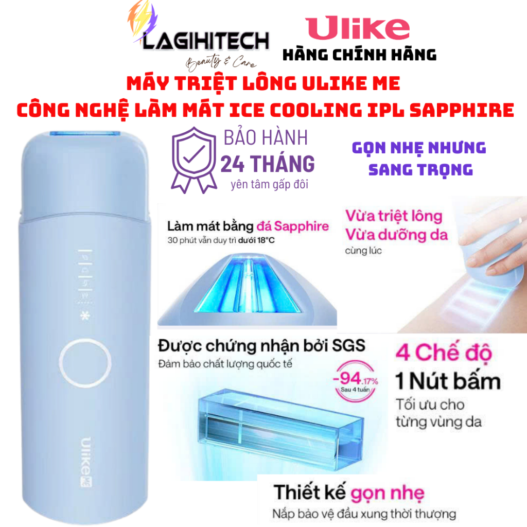 [LIVE] Máy triệt lông Ulike ME công nghệ làm mát Ice Cooling IPL Sapphire Xanh thiên thanh - BH 24  