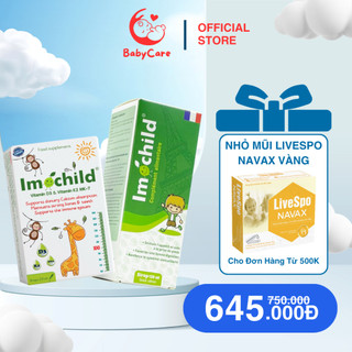  COMBO vitamin D3 K2 & siro tăng đề kháng Imochild cho bé chính hãng 
