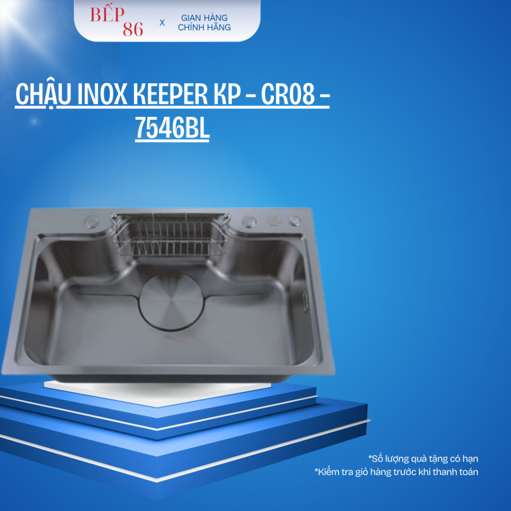 CHẬU RỬA KEEPER KP – CR08 – 7546BL