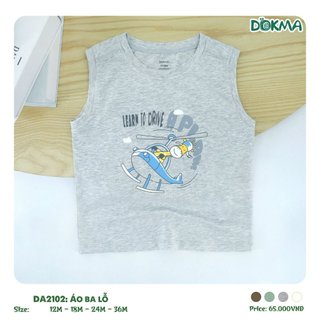 Áo ba lỗ bé trai dokma (9-36m)