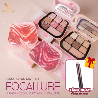  Bảng Phấn Mắt+ CUSHION FOCALLURE 8 Ô Bền Màu Dưỡng Ẩm Lâu Trôi Chống Thấm Nước 9.6g 