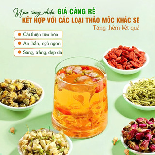 Hoa nhài sấy lạnh 100g, trà hoa lài nguyên bông, nụ nhài trắng, thơm, dùng pha trà, ướp trà, làm đẹp da, chống lão hóa