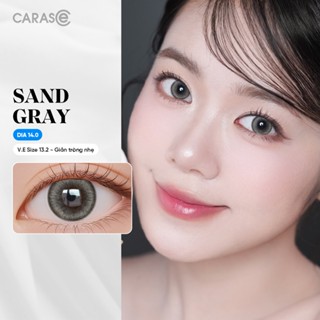   1 chiếc  Kính áp tròng khoá ẩm 12H 1 Tháng Màu Xám Khói Ánh Nâu CARASE Lens cận SAND GRAY  