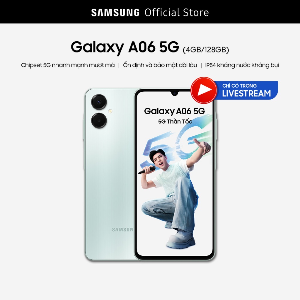 [Livestream] Điện Thoại Samsung Galaxy A06 5G 4GB/128GB