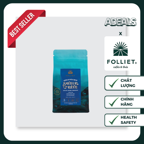 (Chính hãng) FOLLIET Cà phê Decaf bột-250gr