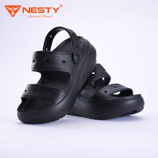 [Tặng 10 Charm 3D] Dép Sandal Nữ Đế Cao 6cm Đúc Nguyên Khối Thương Hiệu NESTY Mã NE51
