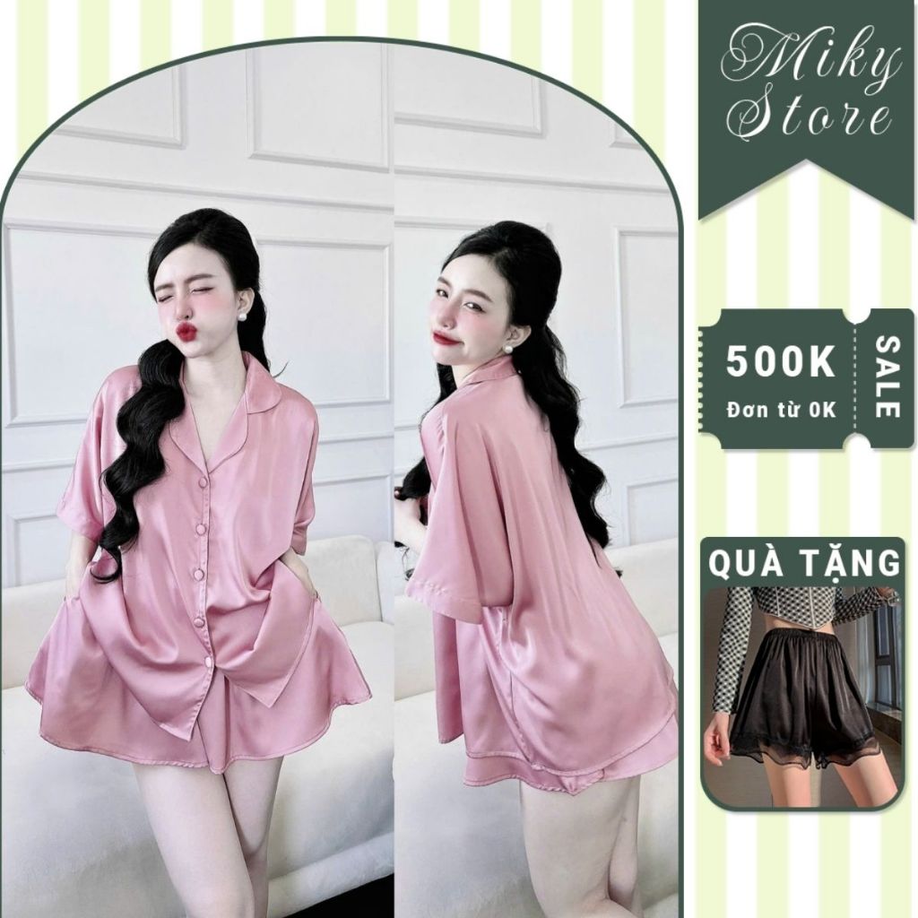 Đồ Ngủ Nữ Tay Cánh Dơi MIKY, Đồ Ngủ Bigsize lụa Latin cao cấp mềm mại xinh xắn  dethuong < 80KG | BigBuy360 - bigbuy360.vn