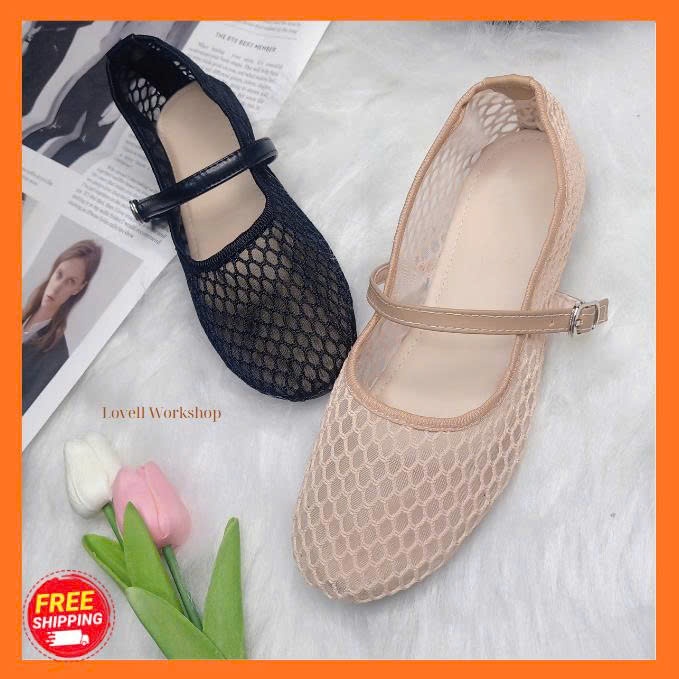 Giày bệt lưới sang chảnh đế chống trơn trượt | BigBuy360 - bigbuy360.vn