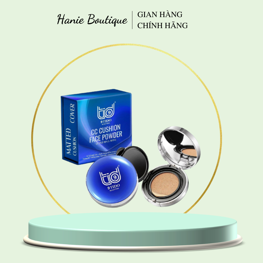 (Chính hãng 9TIDO BEAUTIFUL) - Phấn Nước Trang Điểm Tươi “CC CUSHION FACE POWDER”
