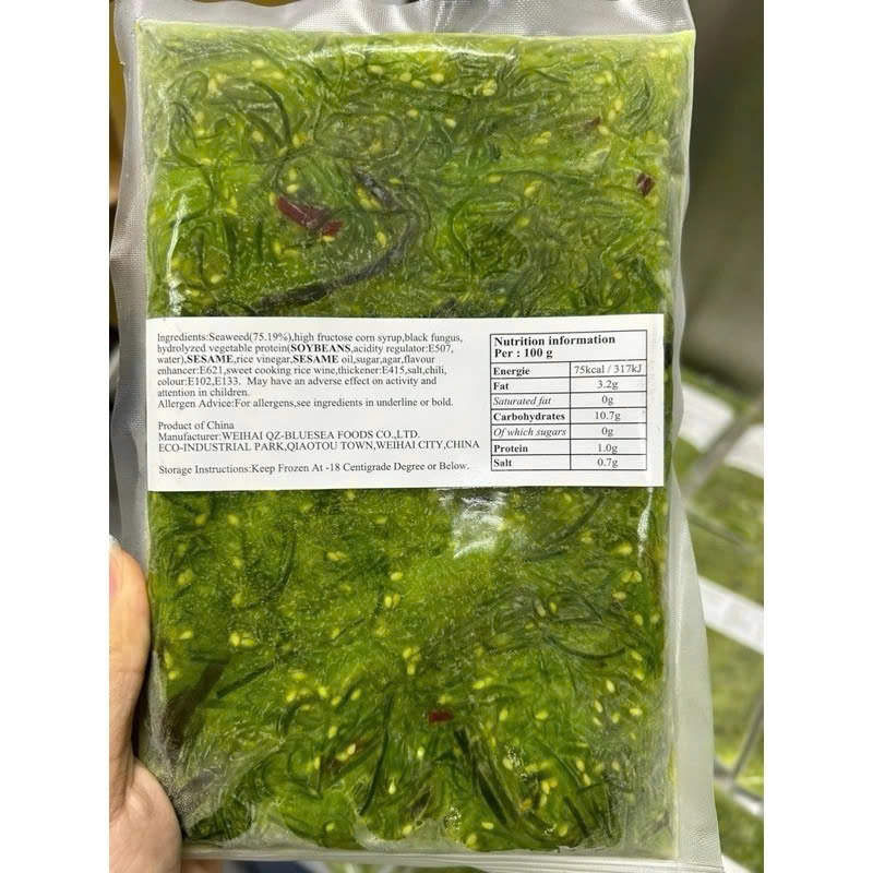 RONG BIỂN TƯƠI, RONG BIỂN SALAD trộn mè - bịch 500gr (giao 2h tphcm)