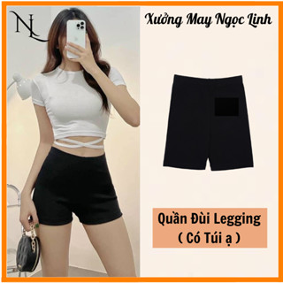 Quần Legging Đùi, Tôn Dáng, Đi Tập, Đi Chơi cho Chị Em, Chất Liệu Thun Thái , Mềm Mịn Rất Thoải Mái