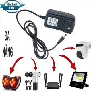 Bộ Chuyển Đổi Nguồn Điện 12V 1.5A AC DC - Đầu Jack 5.5x2.1mm, Dây dài 1M , Adapter 12V1.5A sạc điện máy mát xa đèn led
