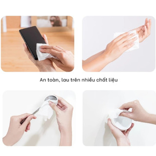 Khăn Ướt Cồn Sát Khuẩn, Khủ Mùi Cao Cấp Let-Green Loại 50 Miếng/Bao