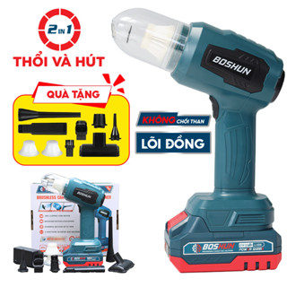   Kèm Phụ Kiện  Máy Thổi Hút Bụi Boshun BS-VC07L Dùng Pin Tự Chỉnh Lực - Max 7KPA UPDATE PIN 10CELL 