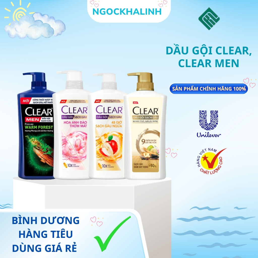 Dầu Gội CLEAR - CLEAR MEN chai