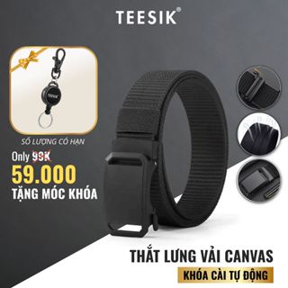 Thắt lưng nam nữ vải canvas TEE SIK dây nịt unisex khóa nhanh dễ dàng tháo lắp DN01-MK2