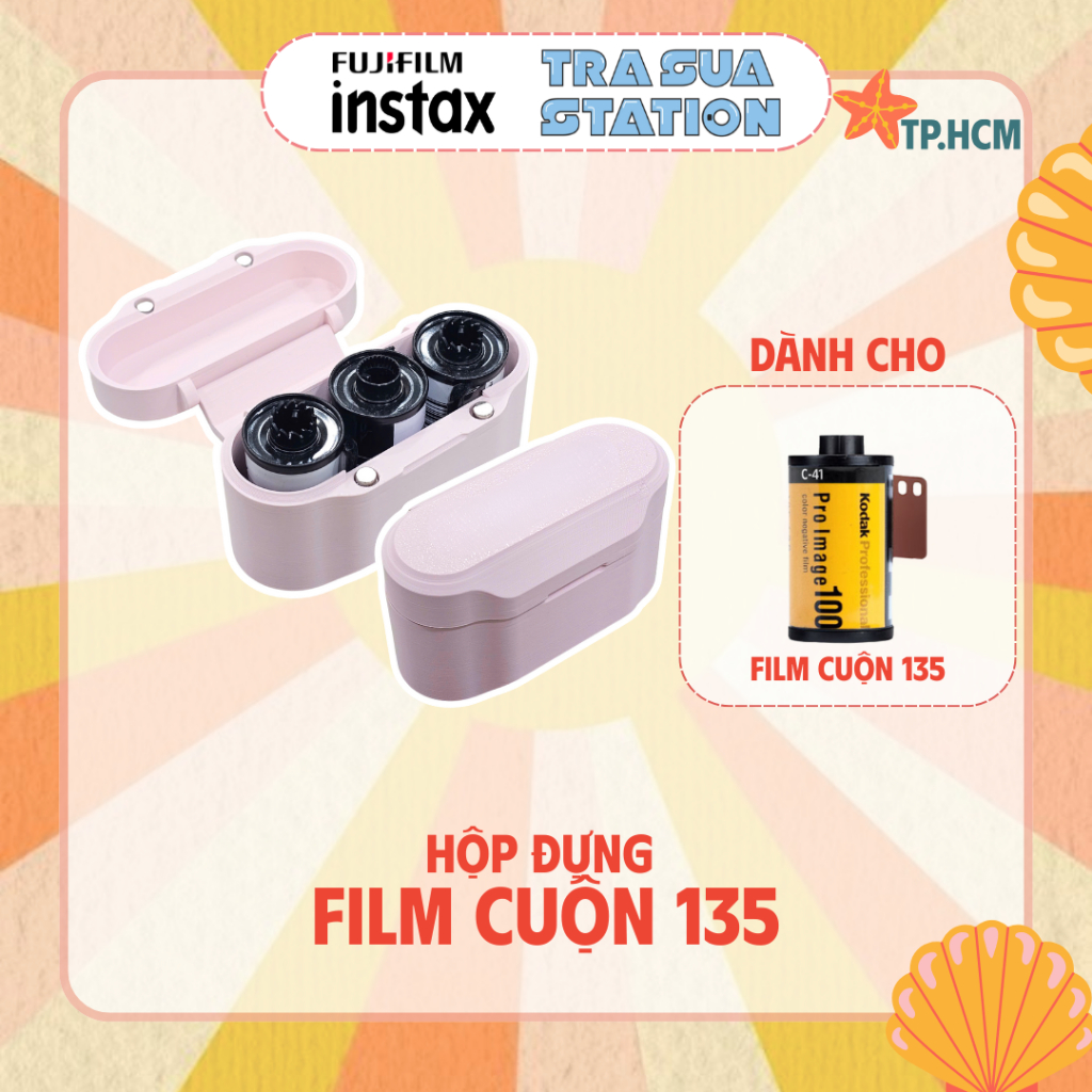 Hộp đựng film cuộn 35mm đựng các film cuộn Kodak - Fuji - Cine in nhựa 3D