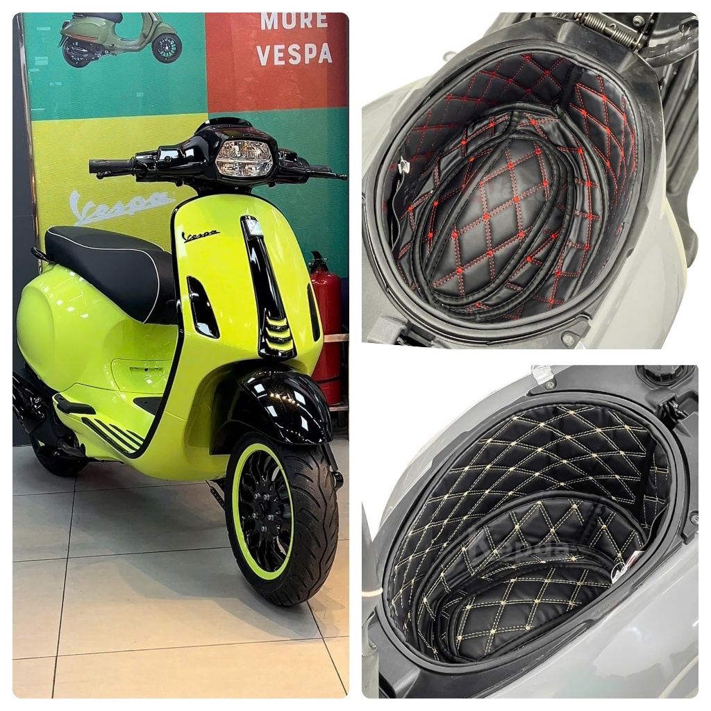 Lót Cốp Xe Vespa Sprint; LX 2013-2026 chất liệu da Nappa, cách nhiệt, chống nước, chống sốc, để đồ s