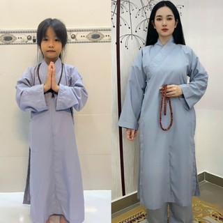ĐỒ LAM ĐI CHÙA  ÁO TRÀNG Phật Tử  không kèm quần nam, nữ đều mặc được
