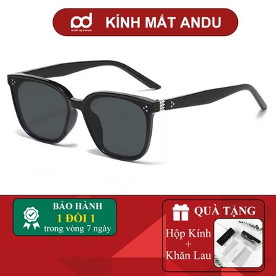 Kính râm mát thời trang nam nữ AnDu chống UV400 dáng vuông GM chất liệu nhựa - 6368