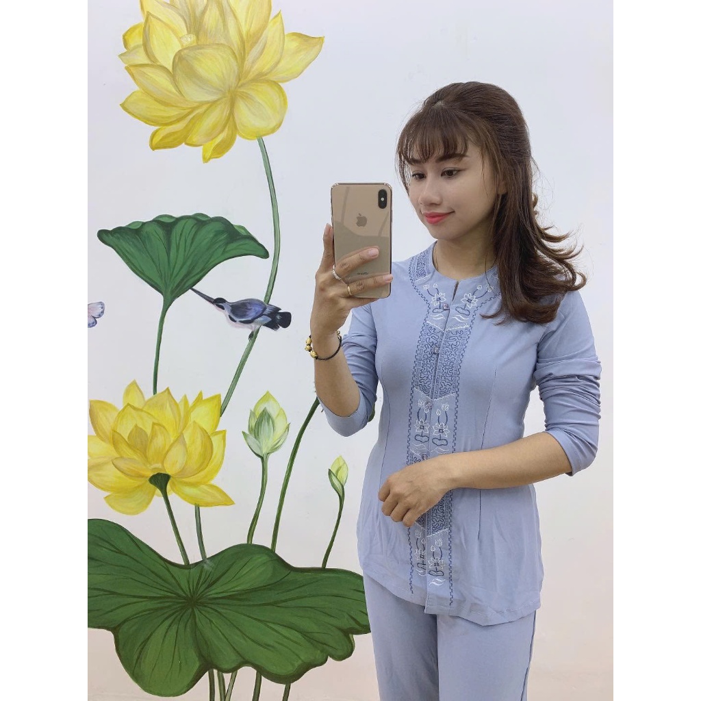 ĐỒ LAM ĐI CHÙA  mẫu lắc khoá vải thụn co giãn dành cho nữ