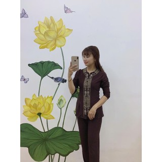 ĐỒ LAM ĐI CHÙA  mẫu lắc khoá vải thụn co giãn dành cho nữ