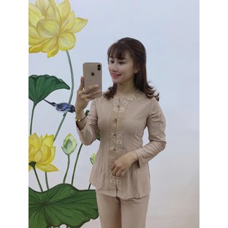 ĐỒ LAM ĐI CHÙA  mẫu lắc khoá vải thụn co giãn dành cho nữ
