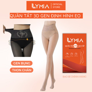 Quần tất nữ LYMIA 3D gen bụng định hình thon eo cao cấp nâng mông siêu dãn QT24