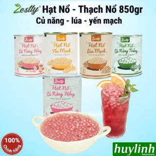 Hạt nổ củ năng (trắng - hồng - lúa mạch - yến mạch) Zestty 850gr - Giòn Dai Làm Topping Trà Sữa, Nguyên Liệu Pha Chế