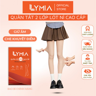 Quần tất nữ 3D LYMIA lót nỉ màu da 2 lớp dày giữ nhiệt cao cấp màu đông QT23