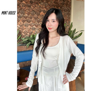 [A12] ÁO KHOÁC CARDIGAN NỮ TRẮNG THUN GIẤY HÀN, CHẤT MỎNG ĐẸP