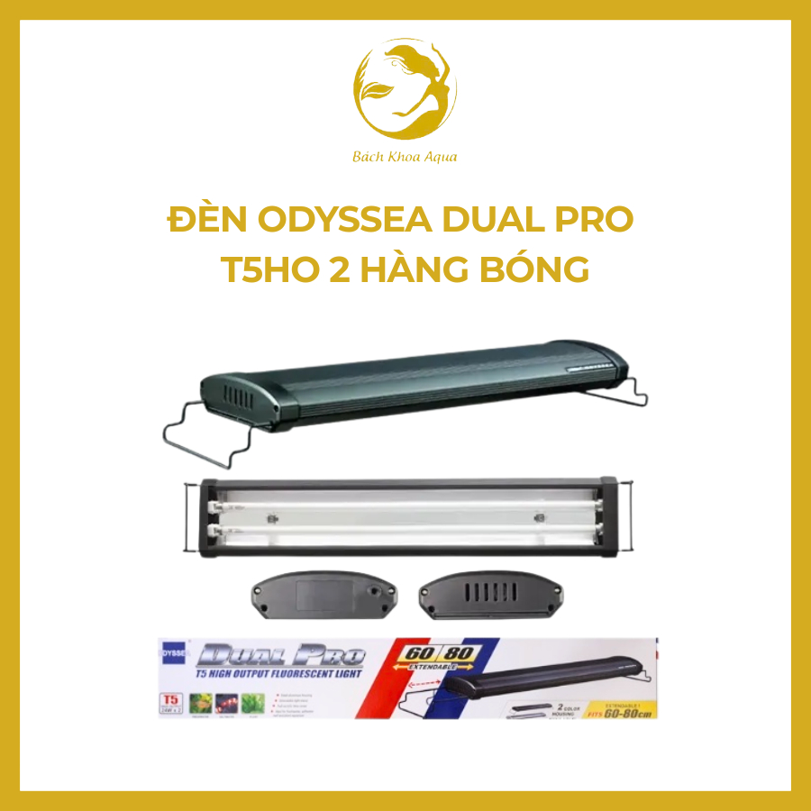 Đèn Odyssea dual pro T5HO 2 hàng bóng cho bể cá