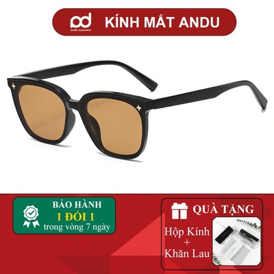 Kính râm mát thời trang nam nữ AnDu chống UV400 dáng vuông GM chất liệu nhựa - 6353