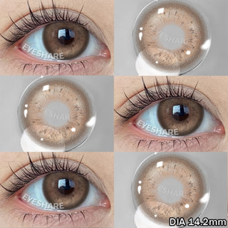  Eyeshare 1 cặp POLARIS Kính áp tròng phổ biến thời trang dễ thương lens DIA14.2mm đôi mắt to 