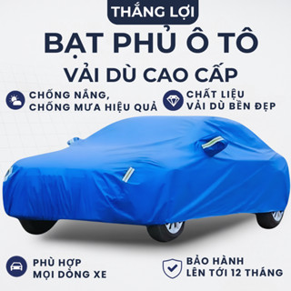 Bạt phủ ô tô 3 lớp vải dù Oxford cao cấp chống nắng mưa bụi trầy cho xe 4–5–7 chỗ SUV bán tải