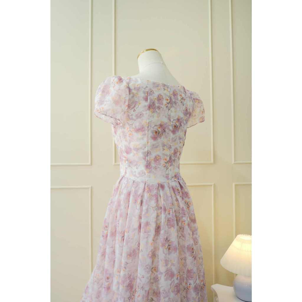 TIELA Đầm váy hoa cổ vuông-Naomi dress | BigBuy360 - bigbuy360.vn