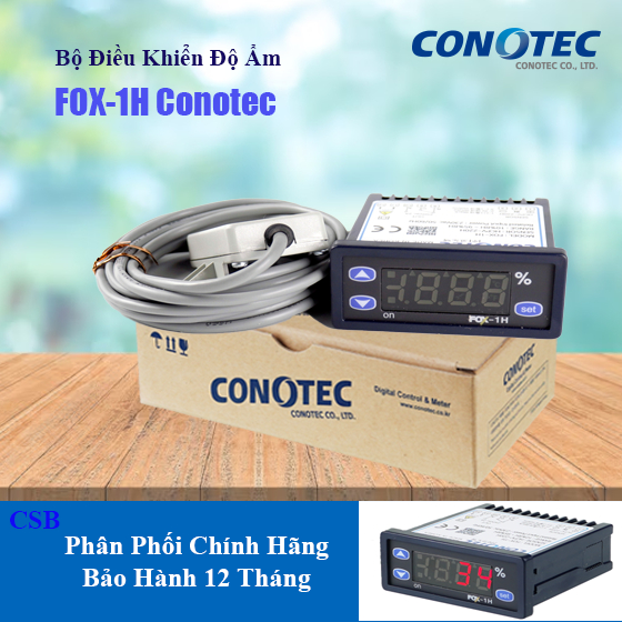 Đồng hồ điều khiển độ ẩm: Conotec FOX-1H