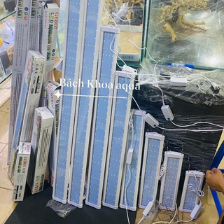 Đèn led GEBO 4D 30-40-50cm ánh sáng trắng - Đèn 4 hàng bóng cho bể cá