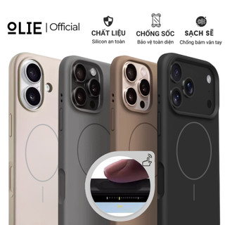  Ốp lưng Olie cho iPhone 17 Pro max 16 Plus Air Promax Silicon camera button chống bẩn lót MICROFIBER 