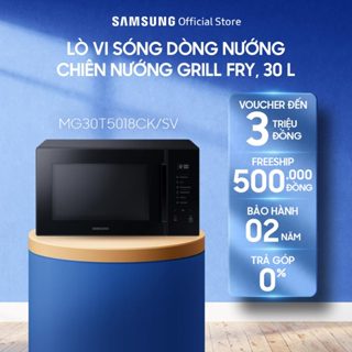 Lò Vi Sóng Tráng Men Có Nướng Samsung MG30T5018CK/SVV(30 lít)