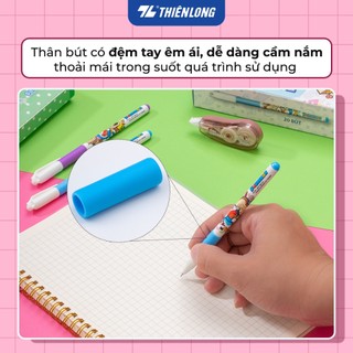 Combo Bút Gel Thiên Long Doraemon GEL-012/DO, 0.5mm, Mực màu đậm và tươi sáng, viết êm trơn, ra đều và liên tục