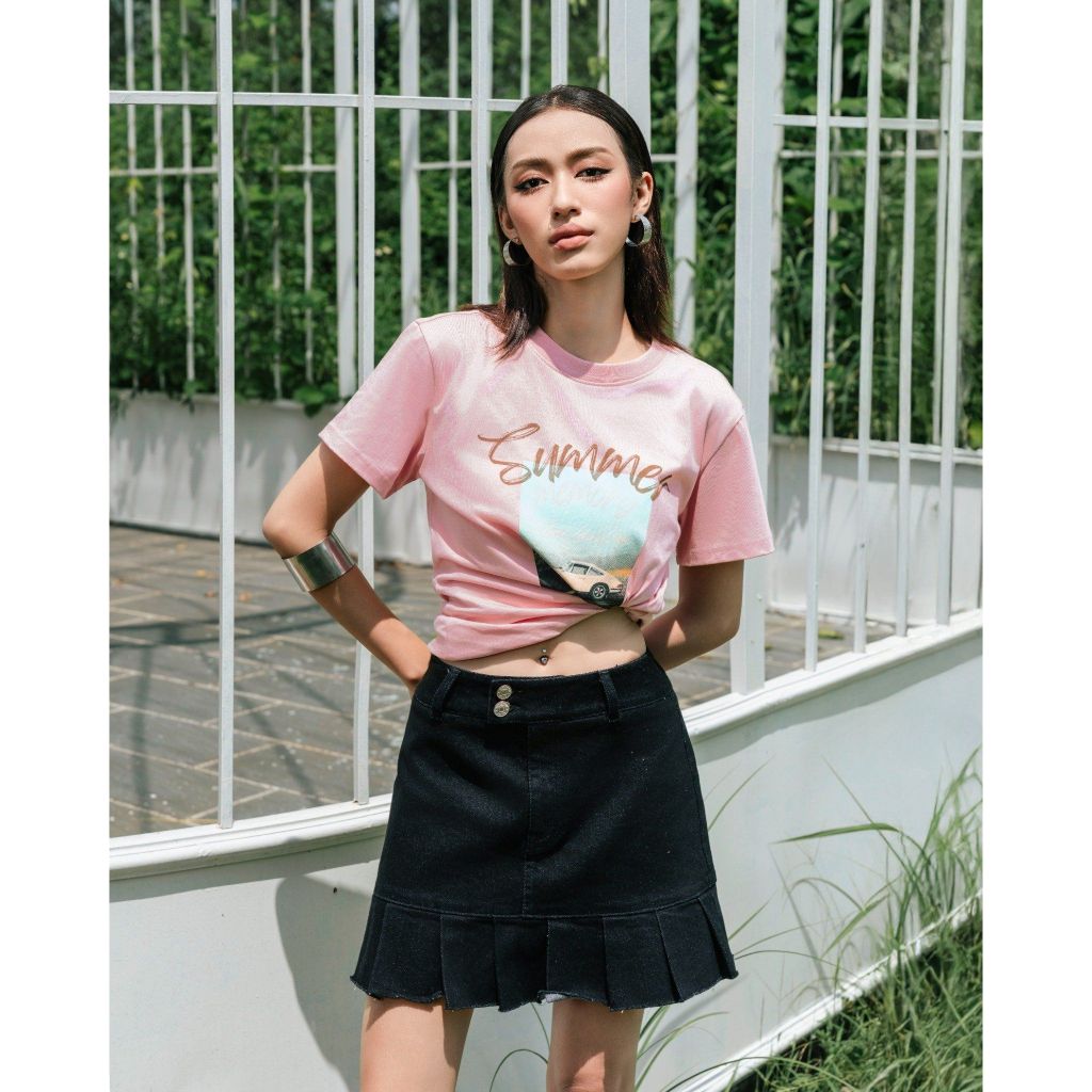 Chân Váy Jeans Xếp Ly - J-P Fashion 17011890